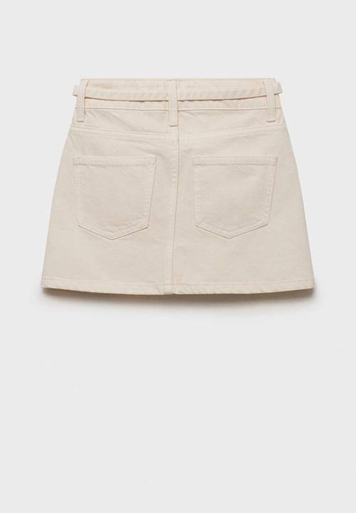 MANGO - Skirt Blanca - Light Beige