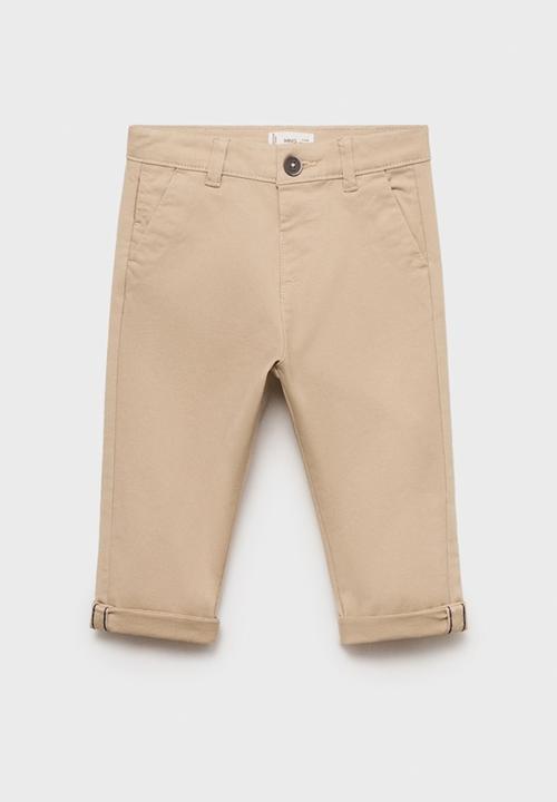 MANGO - Trousers Chino - Light Beige