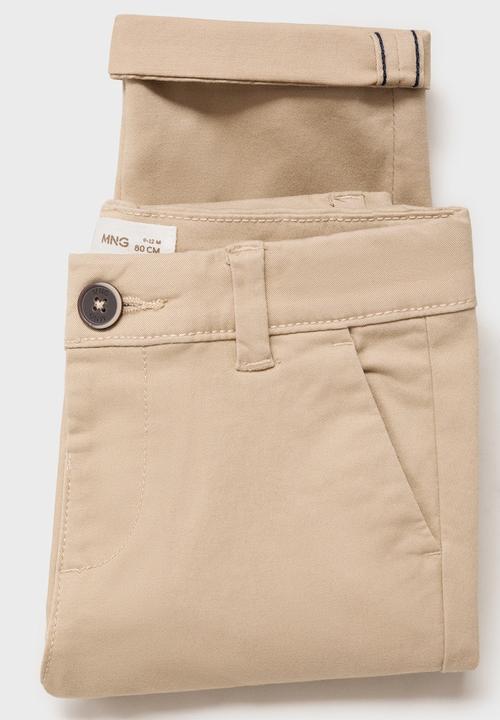 MANGO - Trousers Chino - Light Beige