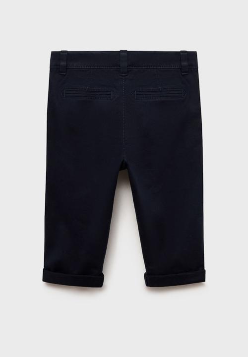 MANGO - Trousers Chino - Navy