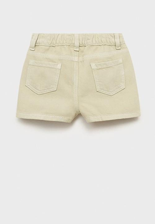 MANGO - Shorts Amanda - Light/Pastel Green