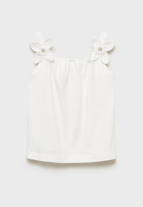 MANGO - T-Shirt Flower - Natural
