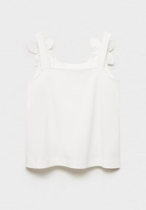 MANGO - T-Shirt Flower - Natural
