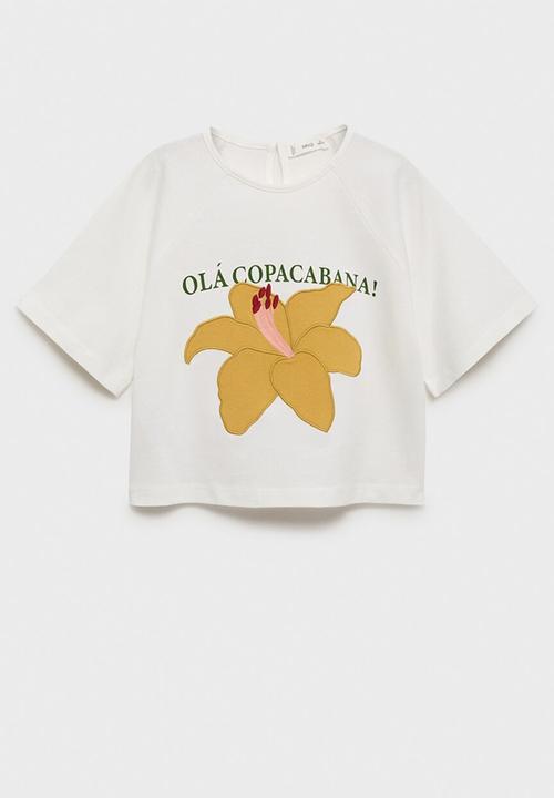 MANGO - T-Shirt Summer - Natural