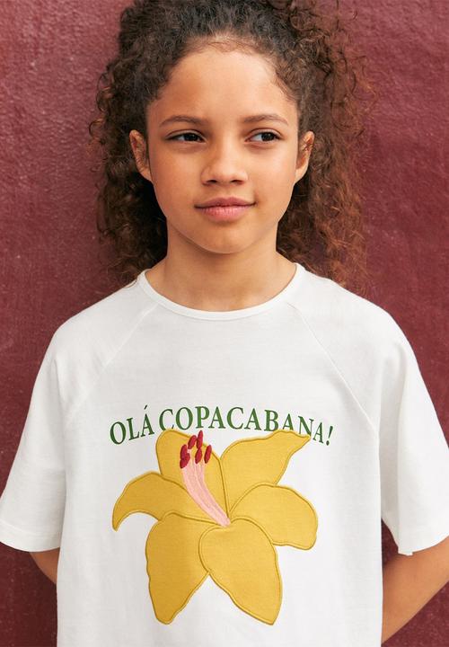 MANGO - T-Shirt Summer - Natural