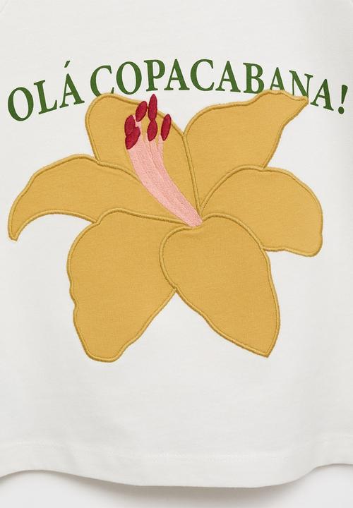 MANGO - T-Shirt Summer - Natural