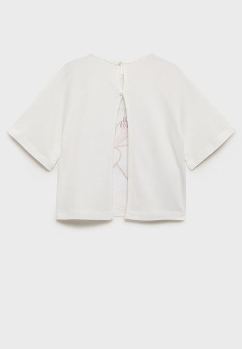 MANGO - T-Shirt Summer - Natural