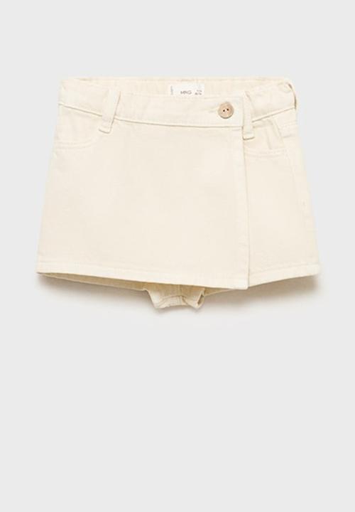 MANGO - Shorts Larisa - Light Beige