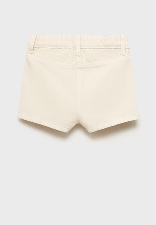 MANGO - Shorts Larisa - Light Beige