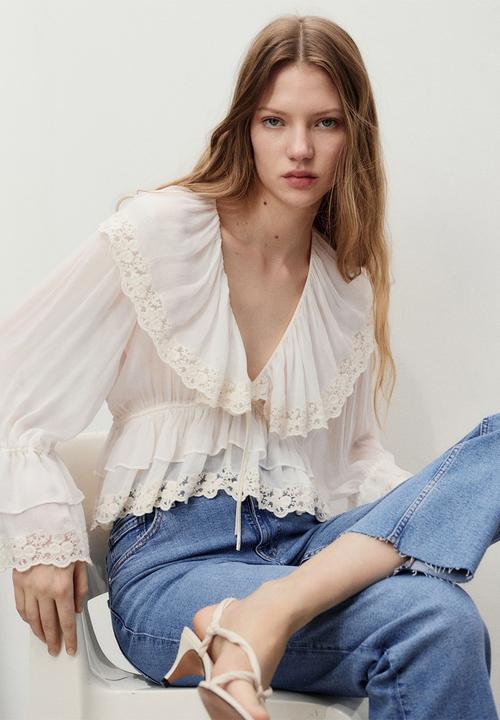 MANGO - Jeans Sienna  -  Open Blue