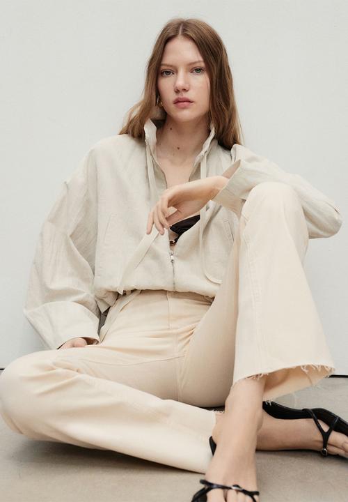 MANGO - Jeans Sienna - Light Beige