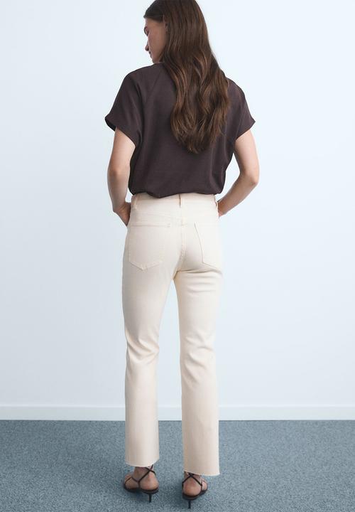 MANGO - Jeans Sienna - Light Beige