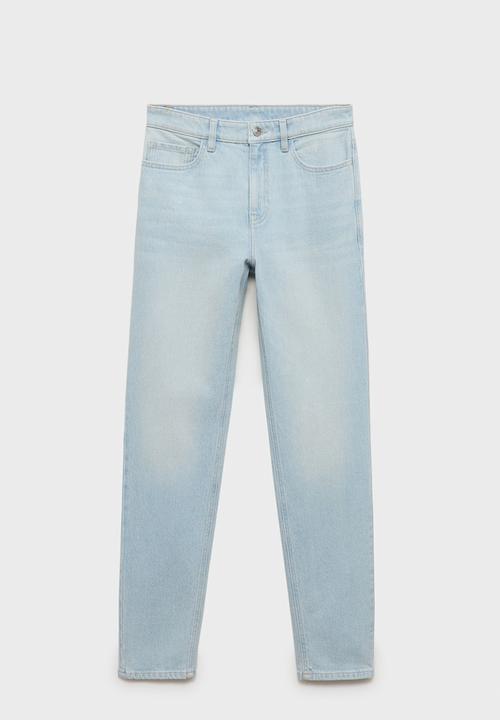 MANGO - Jeans Newmom - Open Blue