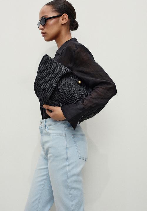 MANGO - Jeans Newmom - Open Blue