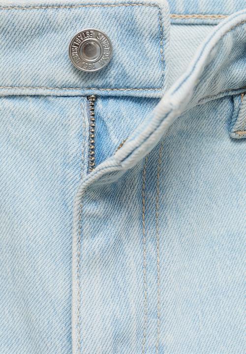MANGO - Jeans Newmom - Open Blue