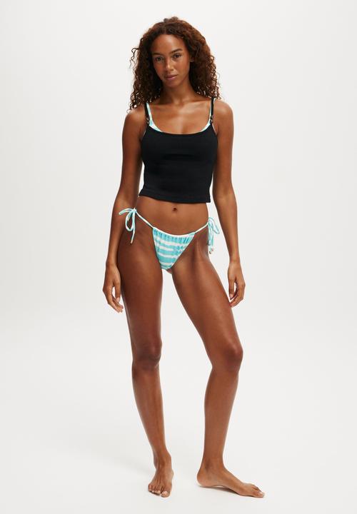 Cotton On - Lightweight Cropped Beach Cami - Black