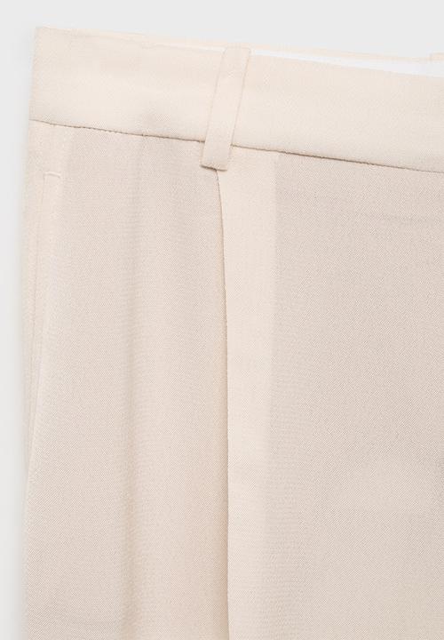 MANGO - Trousers Mire - Light/Pastel Yellow