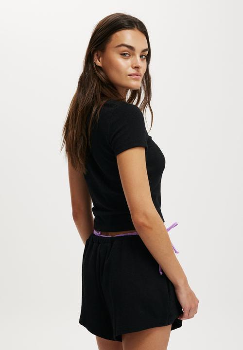 Cotton On - Lightweight Beach Short - Black