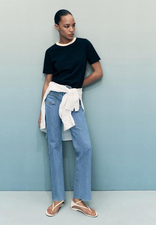 MANGO - Jeans Alex - Open Blue