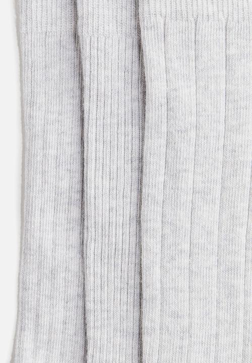 H&M - 3-Pack socks - light grey marl