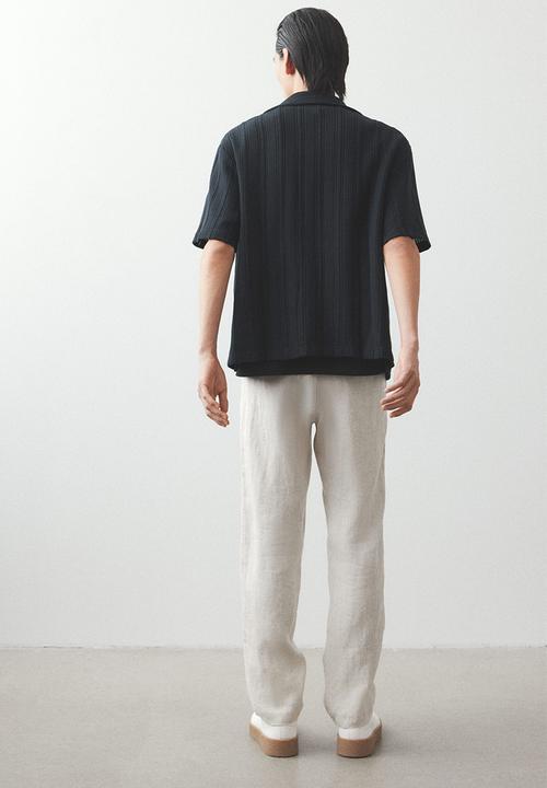 H&M - Regular fit linen trousers - light beige