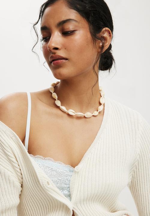 Cotton On - Eleanor Button Cardi - Porcelain