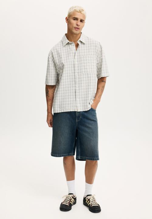 Cotton On - Baggy Denim Short - Barker Blue