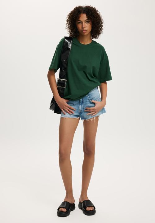 Cotton On - The Boxy Oversized Tee - Heritage Green