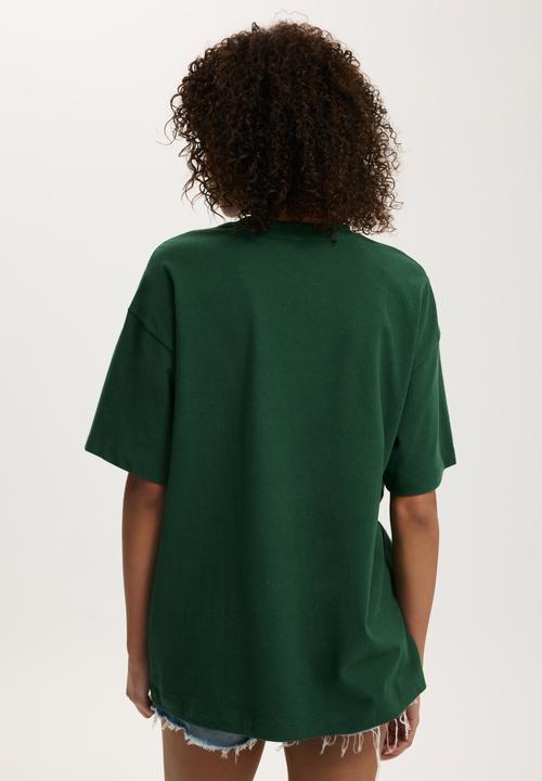 Cotton On - The Boxy Oversized Tee - Heritage Green