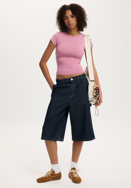 Cotton On - All Day Crew Tee - Mystic Mauve