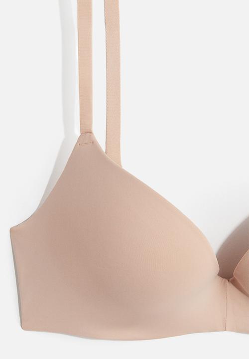 H&M - Microfibre super push-up bra - beige