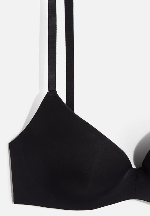 H&M - Microfibre super push-up bra - black