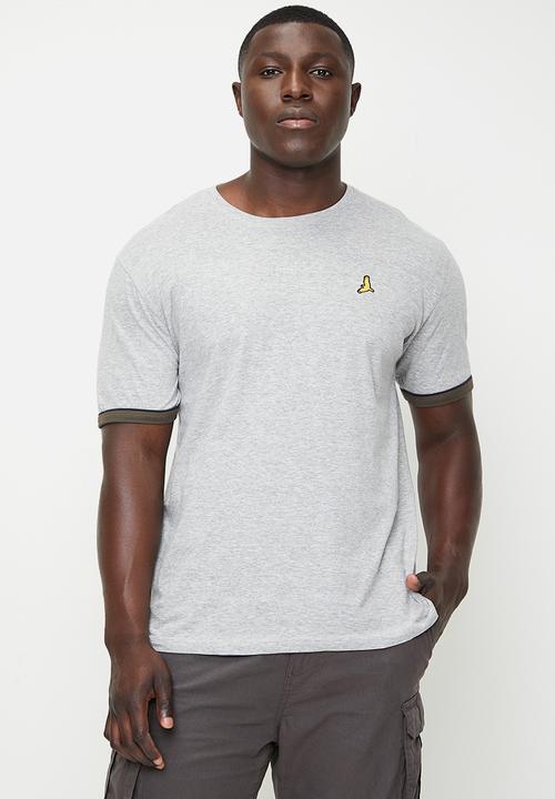 Brave Soul - T-Shirts - Dark Navy/Optic White/Light Grey Marl 3-Pack