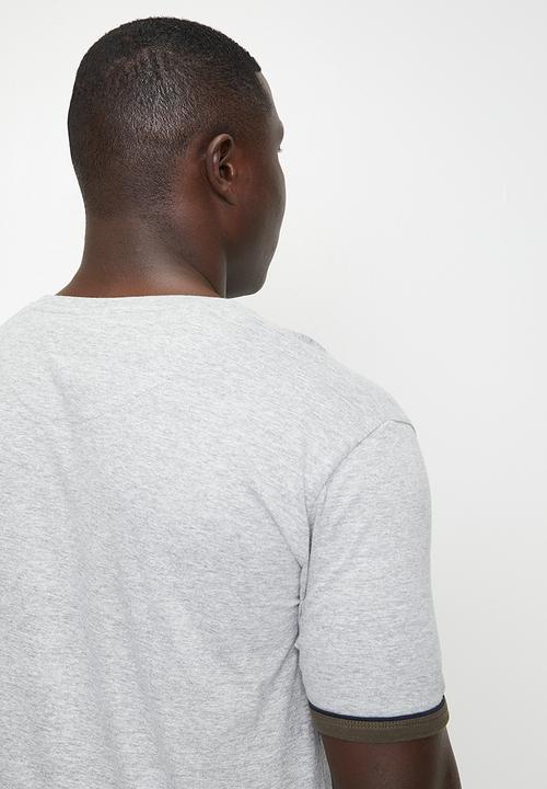 Brave Soul - T-Shirts - Dark Navy/Optic White/Light Grey Marl 3-Pack