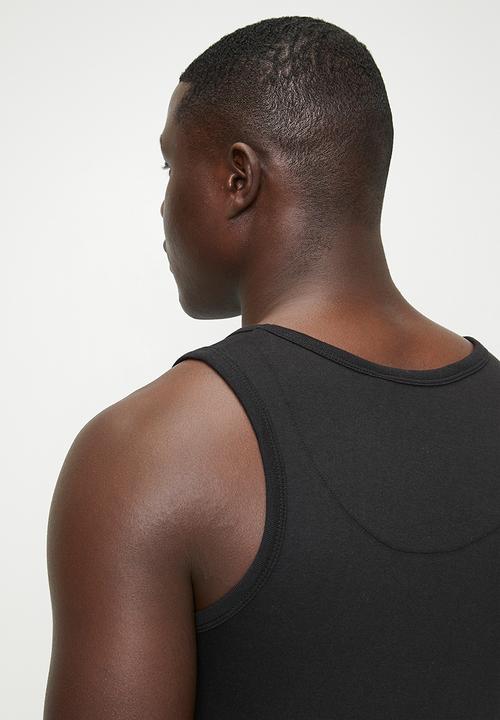Brave Soul - Vests - Jet Black/Optic White/Light Grey Marl 3-Pack