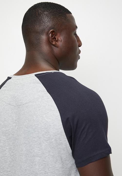 Brave Soul - T-Shirts - Light Grey Marl