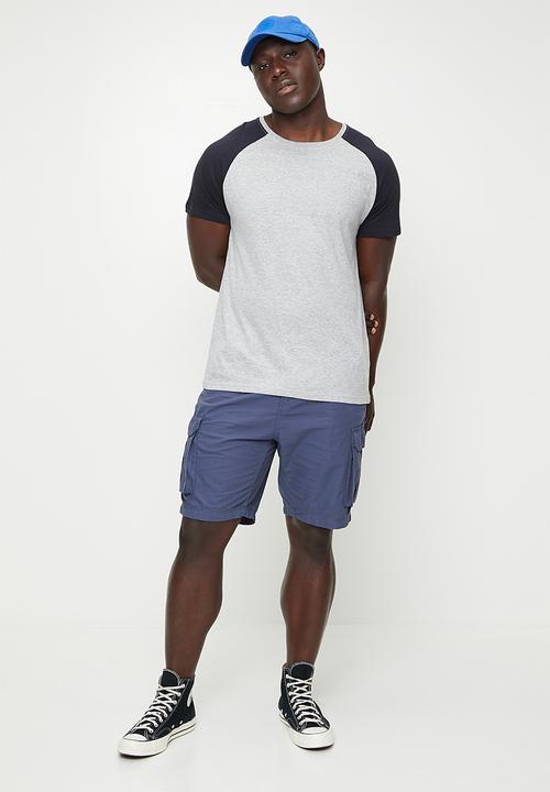 Brave Soul - T-Shirts - Light Grey Marl