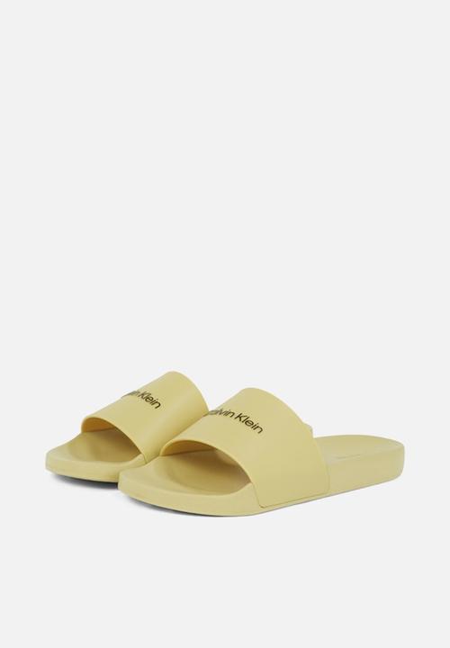Calvin Klein - Pool slide rubber - Avocado Oil
