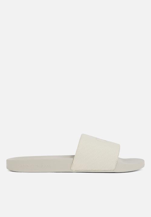 Calvin Klein - Slide aop print- Eggshell/Turtle Dove