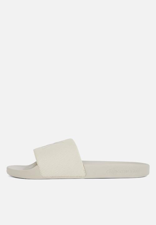 Calvin Klein - Slide aop print- Eggshell/Turtle Dove