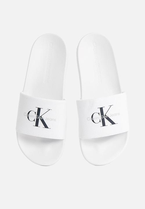 Calvin Klein - Slide monogram cv- Triple Bright White