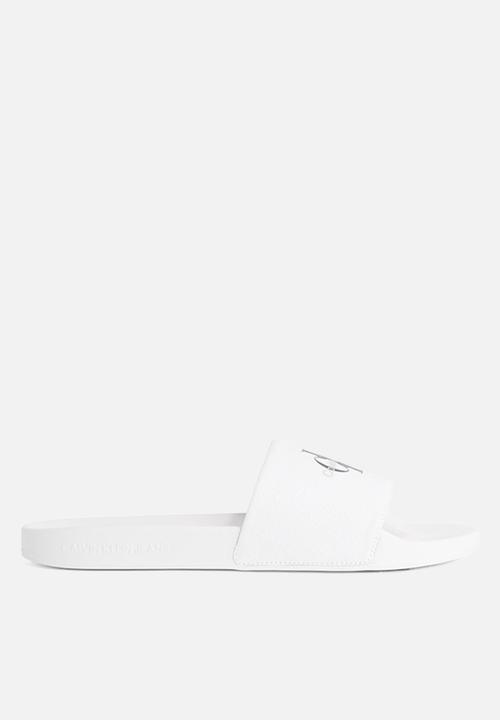 Calvin Klein - Slide monogram cv- Triple Bright White