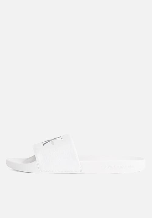 Calvin Klein - Slide monogram cv- Triple Bright White