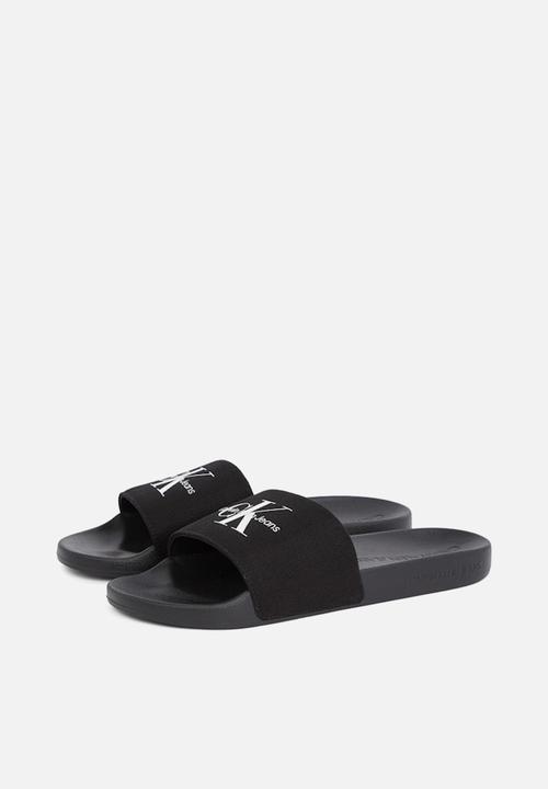 Calvin Klein - SLIDE MONOGRAM CV- Triple Black