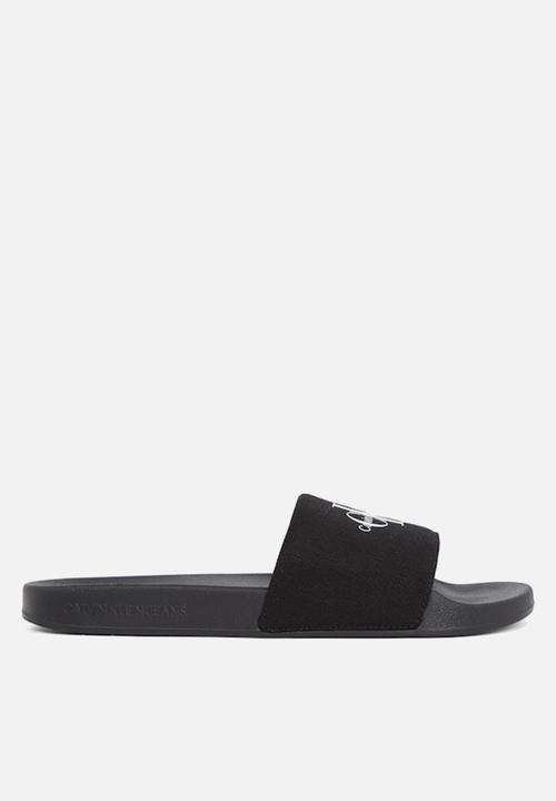 Calvin Klein - SLIDE MONOGRAM CV- Triple Black