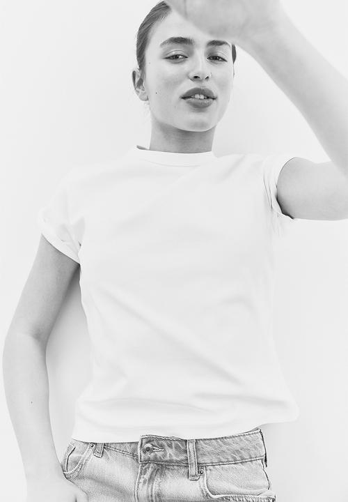 H&M - Cotton T-shirt - white