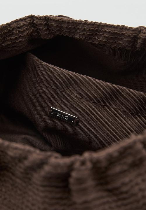 MANGO - Cosmetic bag sirs - dark brown