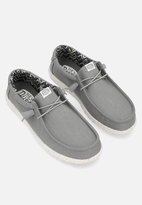 Hey Dude - Wally Stretch Canvas Lgr - Light Grey