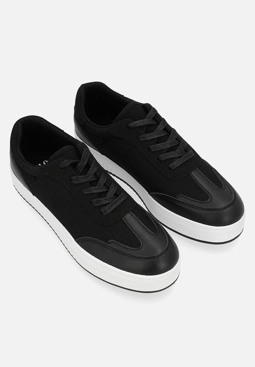 POLO - Panelled sneaker - black