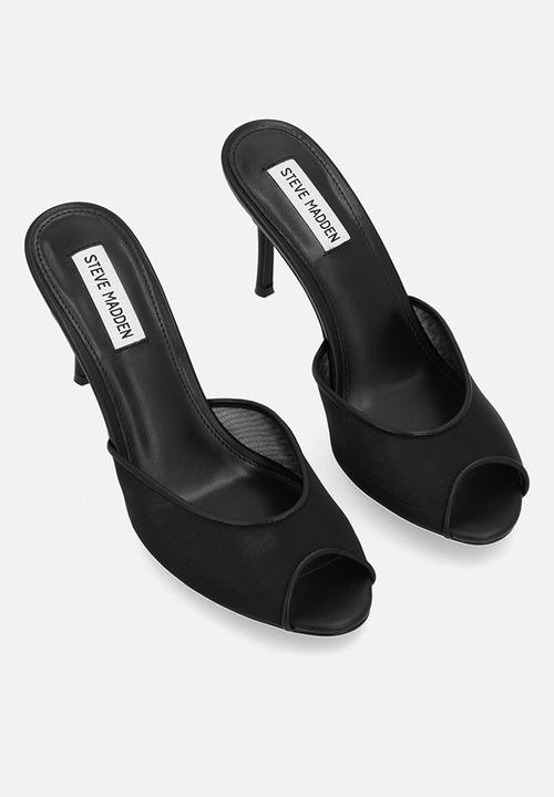 Steve Madden - Rollout-m heel - black mesh